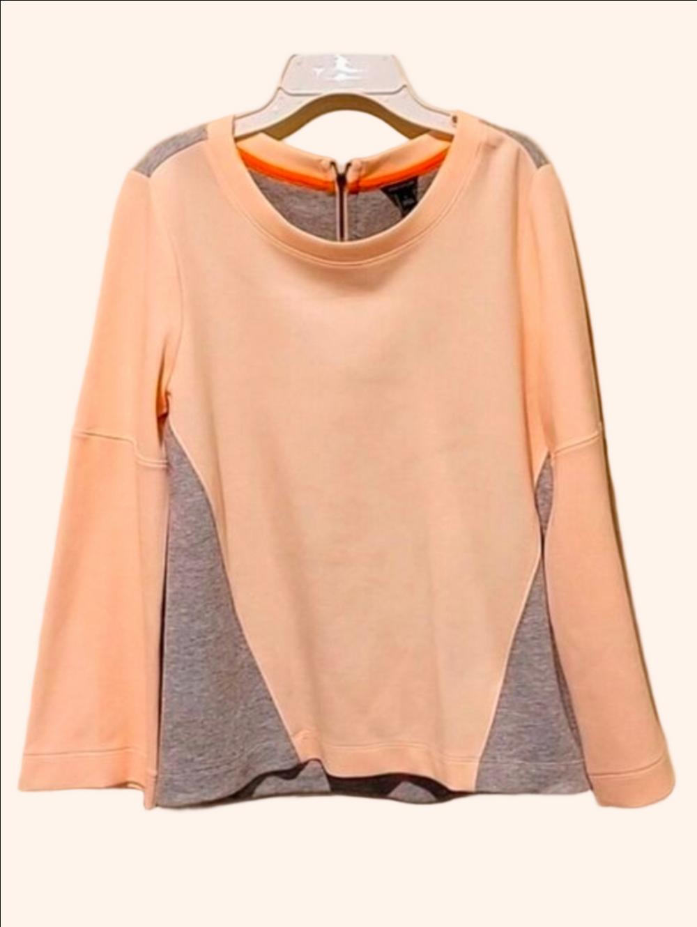 ❤️ NWOT! ANN TAYLOR COLORBLOCK BELL SLEEVE SWEATSHIRT TOP, SMALL